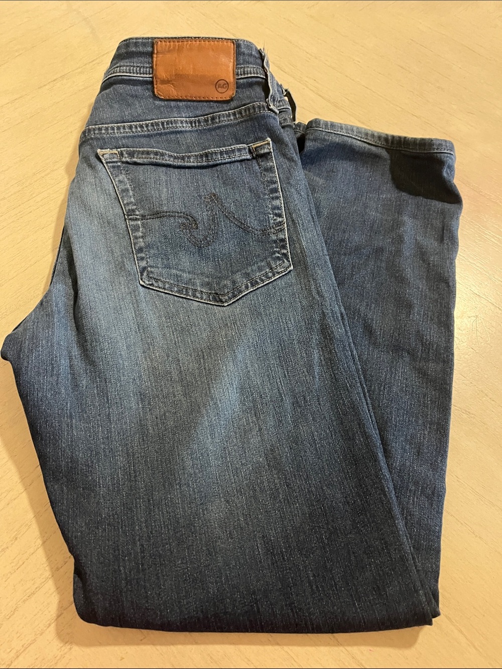 Men's Dark Blue Denim Jeans - Classic slim Straight Fit
